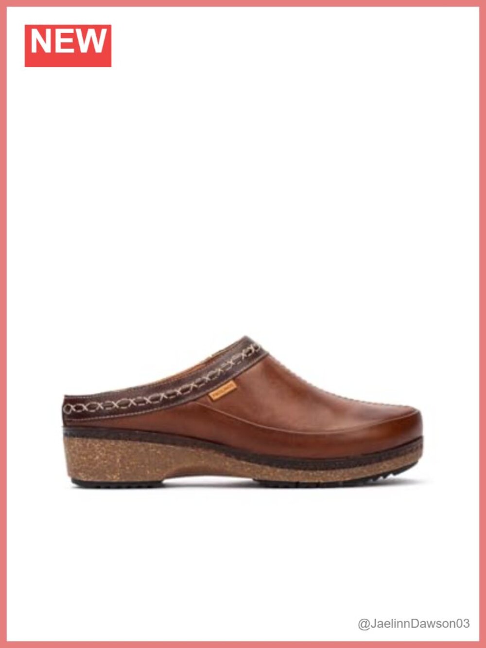 Women's Leather Clogs with Memory Foam Slip-On Comfort Shoes